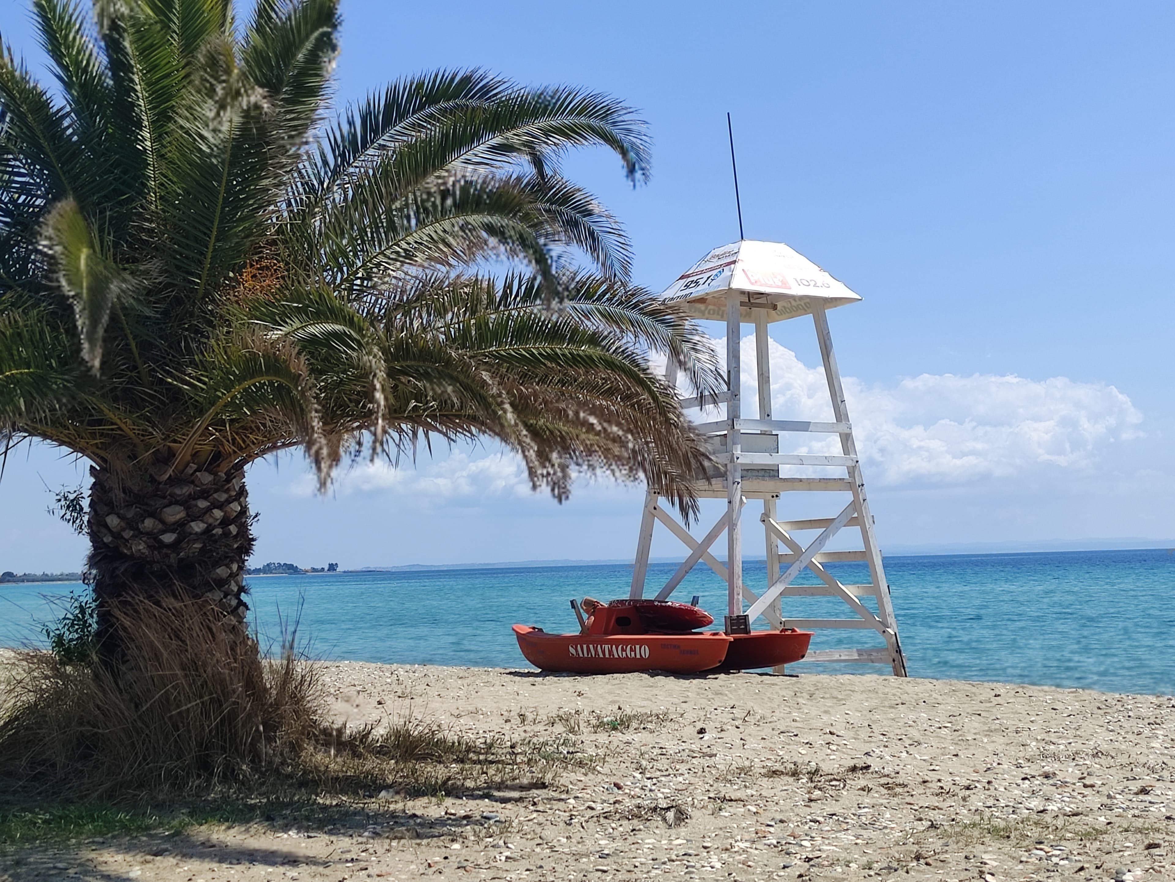Sunset benches by the coast